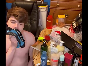 Sneaking Into My Step-Brother’s Room and Cumming on His Underwear