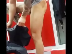 Hot tattoed russian guy in locker arrondissement