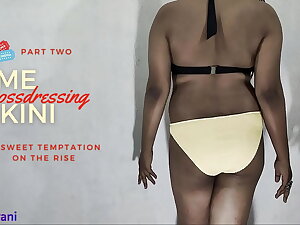 LIME BIKINI - CROSSDRESSING BY INDIAN SHEMALE - PART 2