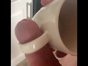 Dared to fuck different objects around the lodging