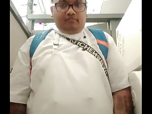 Vaibhav Pees In Full Uniform In The Victualling School Toilet