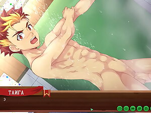 Game: Friends Camp path 2, part 5 - In the shower with Taiga (russian voiceover)