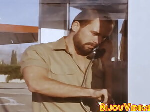 Butt buddies have steamy bareback sex with a big cumshot