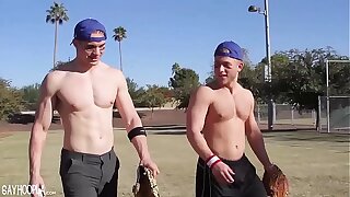 Baseball Buddies Fuck After Practice. HOT PLAYERS!